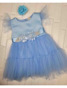 Dievčenské šaty svetlo modré