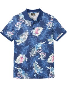 bonprix Polo tričko Hawaii, farba modrá, rozm. 60/62 (XXL)