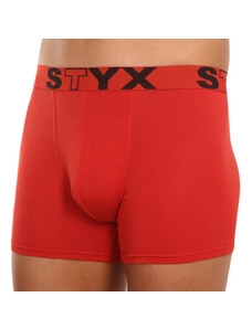 Pánske boxerky Styx long športová guma červené (U1064)