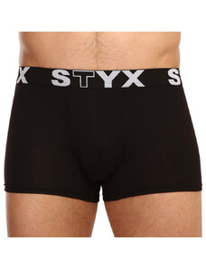 3PACK pánske boxerky Styx športová guma čierne (G9606060)