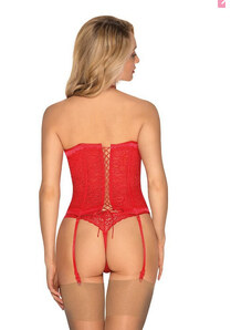 Dámsky korzetový set Obsessive červený (Flameria corset)