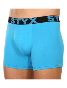 Pánske boxerky Styx long športová guma svetlo modré (U1169)