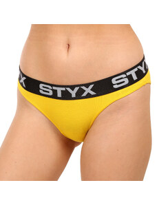 Dámske nohavičky Styx športová guma žlté (IK1068)