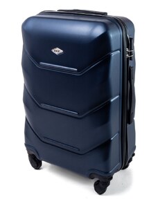 Rogal Modrý luxusný plastový kufor "Luxury" - veľ. M, L, XL