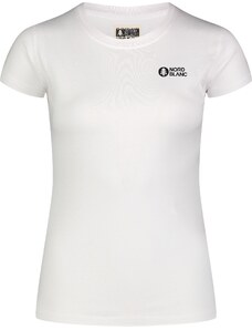 Nordblanc Biele dámske tričko z organickej bavlny MINIMALISTIC