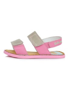 Detské kožené sandálky barefoot D.D.step Daisy Pink G076-356B