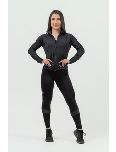 NEBBIA Women's Zip-Up Jacket INTENSE Warm-Up BLACK
