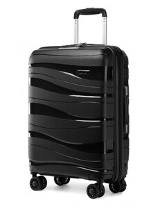 Veľký cestovný kufor KONO so zámkom čierny