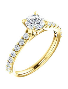Briliantový prsteň zo žltého zlata 123651B/Z/X
