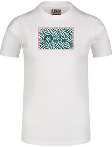 Nordblanc Biele dámske tričko z organickej bavlny SAFARI