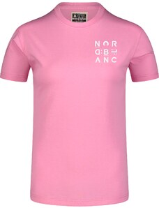 Nordblanc Ružové dámske tričko z organickej bavlny LETTERS
