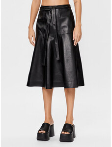 Kožená sukňa Calvin Klein