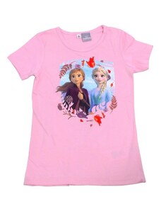 Disney Dievčenské tričko Frozen 2 - bledoružové