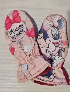Setino Lyžiarske rukavice Minnie - bordové