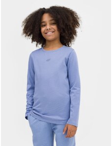 4F Dievčenské tričko s dlhým rukávom a potlačou