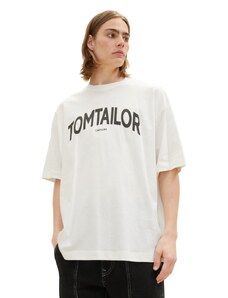 Pánske tričko - Tom Tailor - offwhite - TOM TAILOR
