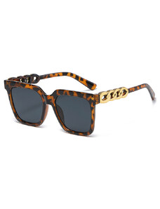VFstyle Dámske slnečné okuliare Panama tigrované