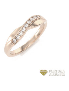 Dámsky prsteň z ružového zlata 22184/RX