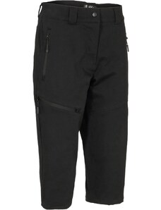 bonprix Funkčné nohavice capri, odpudzujúce vodu, farba čierna