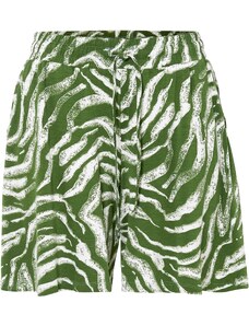 bonprix Džersejové šortky s pohodlným pásom, farba zelená