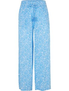 bonprix Široké nohavice s pohodlným pásom, farba modrá