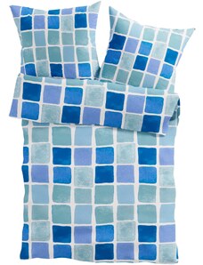 bonprix Posteľná bielizeň s grafickým vzorom, farba modrá, rozm. 2x 80/80 cm, 2x 135/200 cm