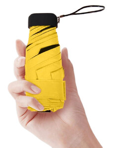 Amparo Miranda Skládací mini dáždnik D8515 žltý 16cm