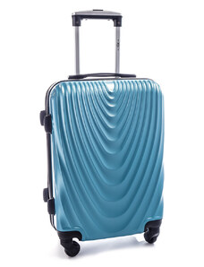 Cestovní kufr RGL 663 modrý metalický - M