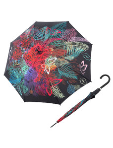 Doppler Fiber Flex AC Daisy - dámsky holový vystreľovací dáždnik čierna