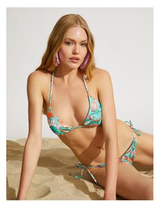Koton Triangle Bikini Top kvetinová ohlávka krytá