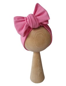 ZuMa Style Čelenka pre bábätká dievčenská s dvojitou mašľou - 46 cm, Ružová