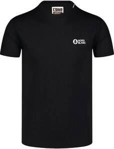 Nordblanc Čierne pánske tričko z organickej bavlny NATURE