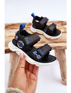 Kesi Children's light sandals Black and blue Maxel
