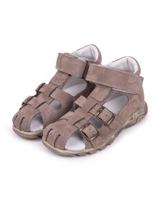 Vlnka Detské kožené sandále Zuzu hnedá veľkosti obuvi - deti 19