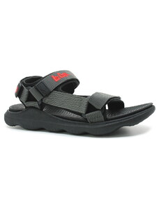 Lee Cooper 1697M grey/black, pánské sandály vel.43