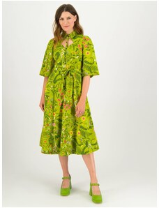 Light Green Women Floral Dress Blutsgeschwister Sneaky Diamon - Women