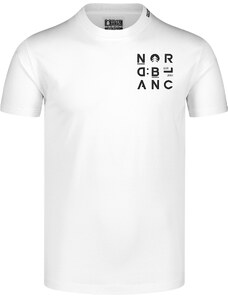 Nordblanc Biele pánske tričko z organickej bavlny COMPANY