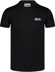 Nordblanc Čierne pánske tričko z organickej bavlny SAILBOARD