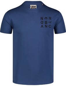 Nordblanc Modré pánske tričko z organickej bavlny COMPANY