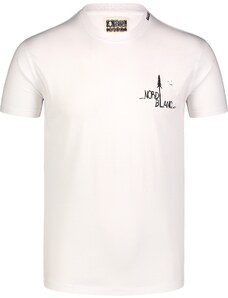 Nordblanc Biele pánske tričko z organickej bavlny AVENUE