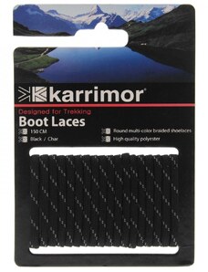 Karrimor Shoe Laces Black/Charcoal