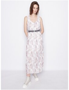White Women Patterned Maxi-Dresses Armani Exchange - Women