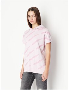 ARMANI EXCHANGE Light pink Women Patterned Short Sleeve Sweatshirt Armani Ex - Women