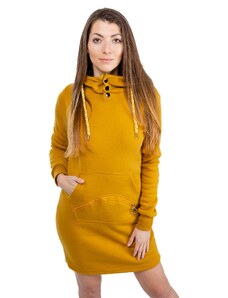 Women's Sweatshirt Dress GLANO - ochre