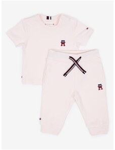 Tommy Hilfiger Set of girls' T-shirt and sweatpants in light pink Tommy Hilf - Girls