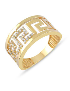 Lillian Vassago Originálny zlatý prsteň so zirkónmi LLV59-GR014