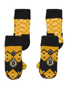 Boston Bruins detské rukavice Fleece Lined Patchwork