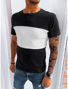 Black Solid Color Men's Dstreet T-Shirt