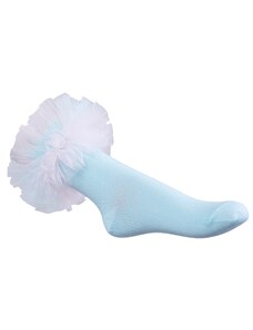 DAGA Dievčenské ponožky s volánom modré SWEET DREAMS