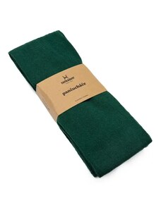 Tatrasvit LENKA detské klasické rebrované pančušky zo 100% bavlny Zelené tmavé